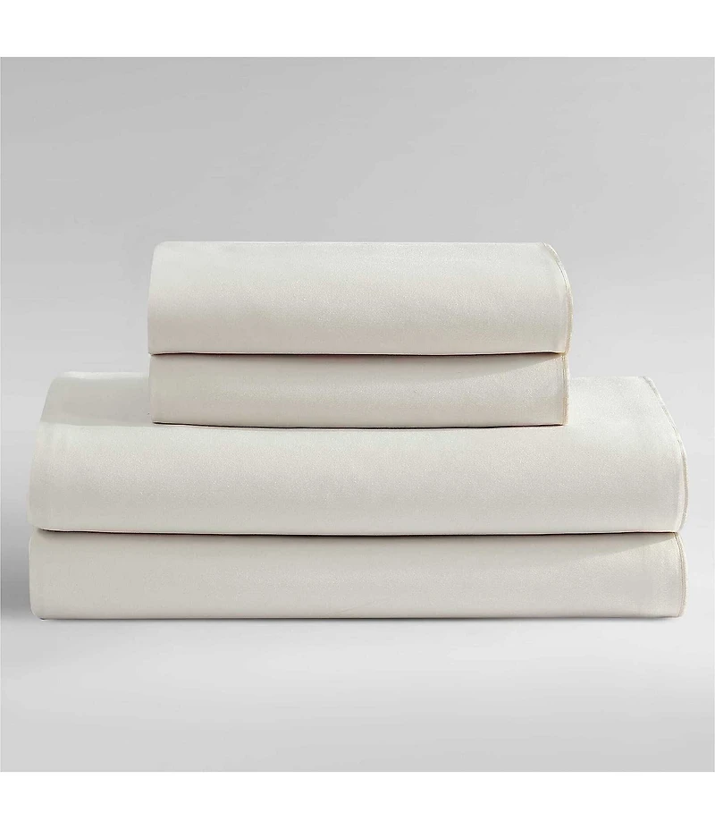 Calvin Klein Pearl Edge Cotton Sateen 300-Thread Count Sheet Set