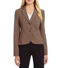 Calvin Klein Petite Size Notch Collar Long Sleeve Jacket