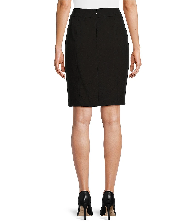 Calvin Klein Petite Size High Rise Luxe Stretch Pencil Skirt