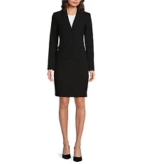 Calvin Klein Petite Size High Rise Luxe Stretch Pencil Skirt