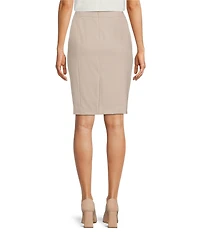 Calvin Klein Petite Size High Rise Luxe Stretch Pencil Skirt
