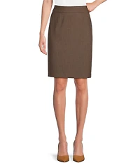 Calvin Klein Petite Size High Rise Luxe Stretch Pencil Skirt