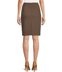 Calvin Klein Petite Size High Rise Luxe Stretch Pencil Skirt
