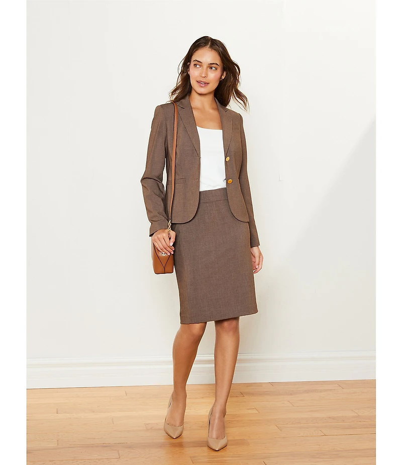 Calvin Klein Petite Size High Rise Luxe Stretch Pencil Skirt