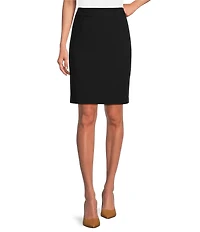 Calvin Klein Petite Size High Rise Luxe Stretch Pencil Skirt