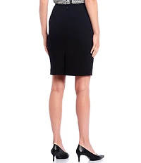 Calvin Klein Petite Size Scuba Crepe Slim Pencil Skirt