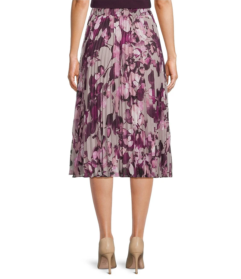 Calvin Klein Pleated A-Line Midi Skirt