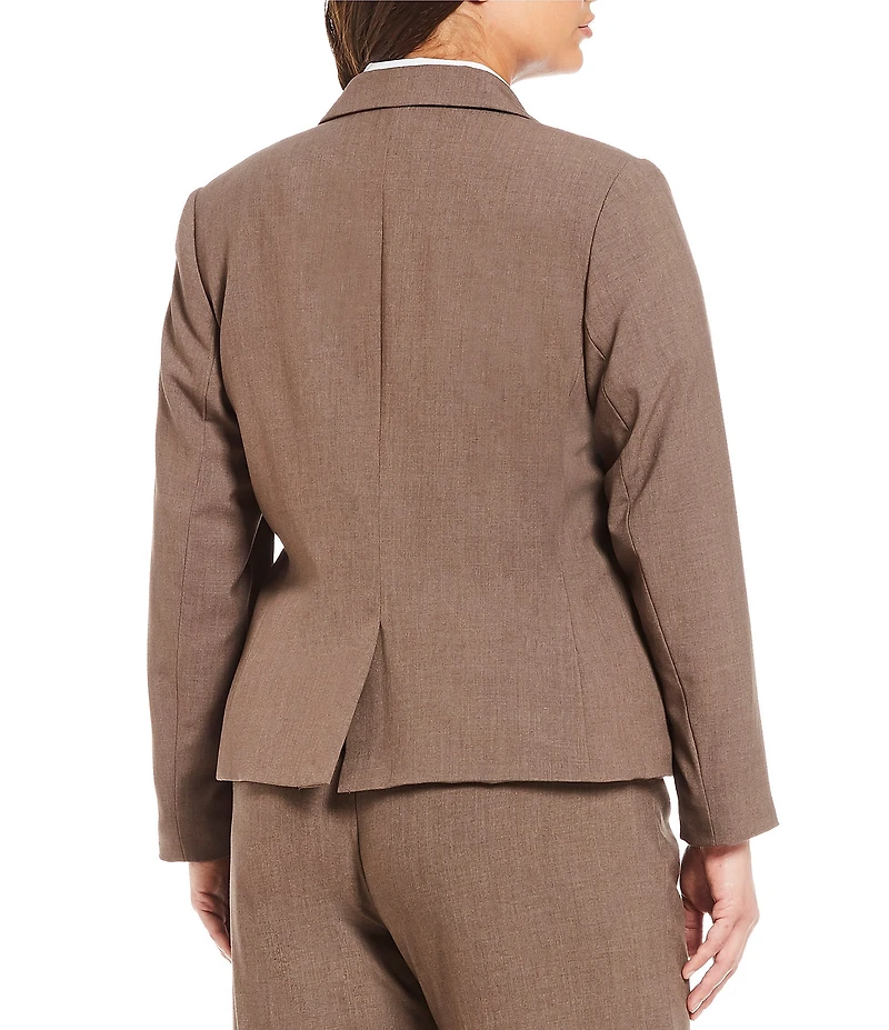 Calvin Klein Plus Size 2 Button Luxe Notch Collar Jacket