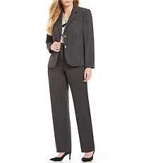 Calvin Klein Plus Size Traditional Fit Tapered Leg Pants