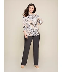 Calvin Klein Plus Size Traditional Fit Tapered Leg Pants