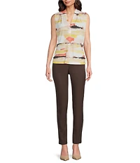 Calvin Klein Printed V-Neck Sleeveless Cami Top