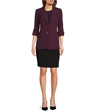 Calvin Klein Roll Tab Sleeve 2-Button Jacket