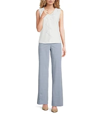 Calvin Klein Ruffle Front V-Neck Sleeveless Cami
