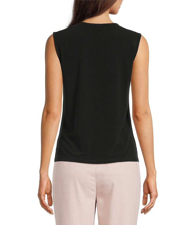 Calvin Klein Ruffle Front V-Neck Sleeveless Cami