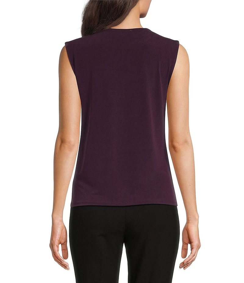 Calvin Klein Ruffle Front V-Neck Sleeveless Cami