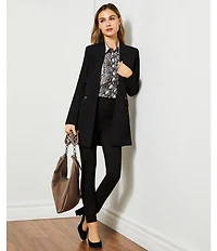 Calvin Klein Scuba Crepe Open Front Topper Jacket