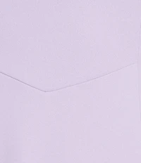 Calvin Klein Scuba Crepe Short Tulip Sleeve V-Neck A-Line Midi Dress