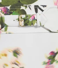 Calvin Klein Scuba Crepe Sleeveless Floral Print Midi Dress