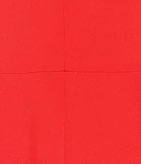 Calvin Klein Scuba Crepe Sleeveless Square Neck Midi Dress