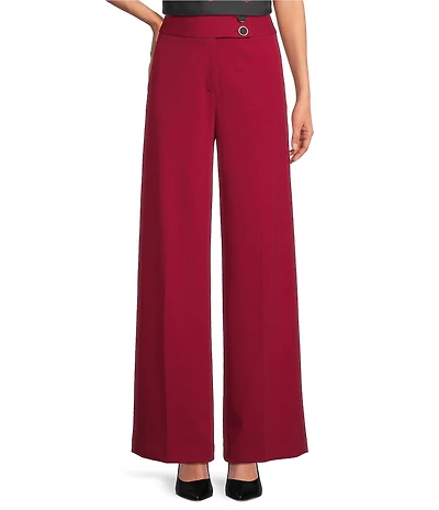 Calvin Klein Scuba Crepe Wide Leg Pants