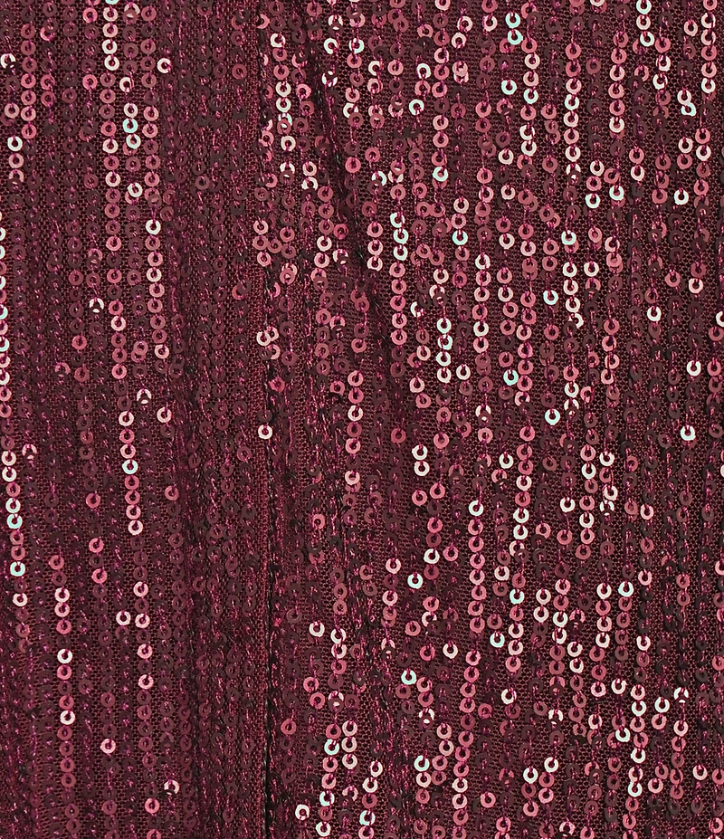 Calvin Klein Sequin V-Neck Shoulder Pleat Sleeveless Top