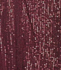 Calvin Klein Sequin V-Neck Shoulder Pleat Sleeveless Top