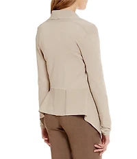 Calvin Klein Shawl Collar Long Sleeve Open Front Knit Cardigan