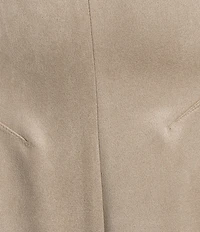 Calvin Klein Short Sleeve Scuba Suede Dress