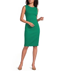 Calvin Klein Sleeveless Crew Neck Scuba Dress