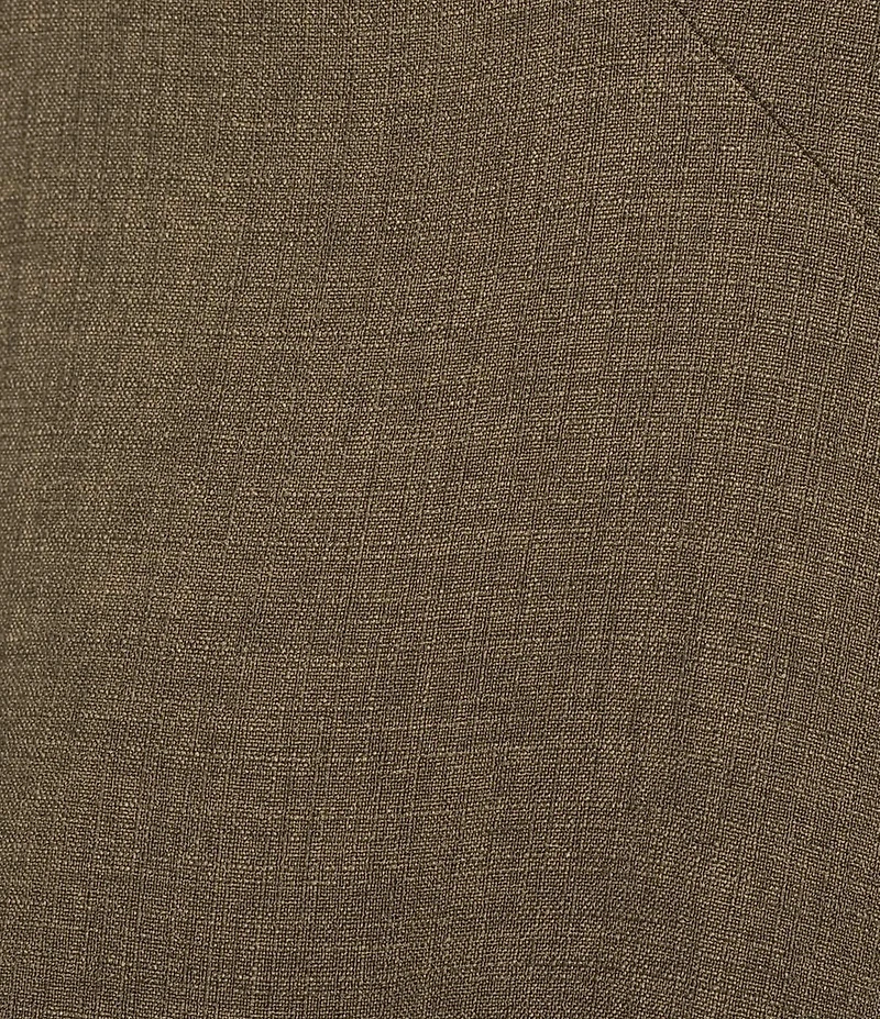 Calvin Klein Sleeveless V-Neck Gathered Side Tencel Midi Dress