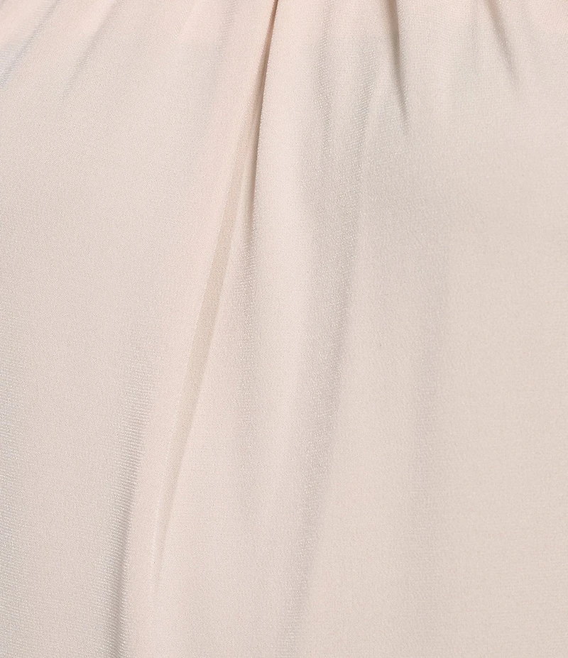 Calvin Klein Solid Knit Pleated Crew Neck Sleeveless Cami Top