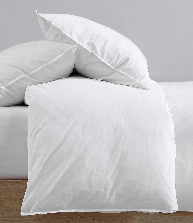 Calvin Klein Washed Percale Solid Duvet Cover Mini Set