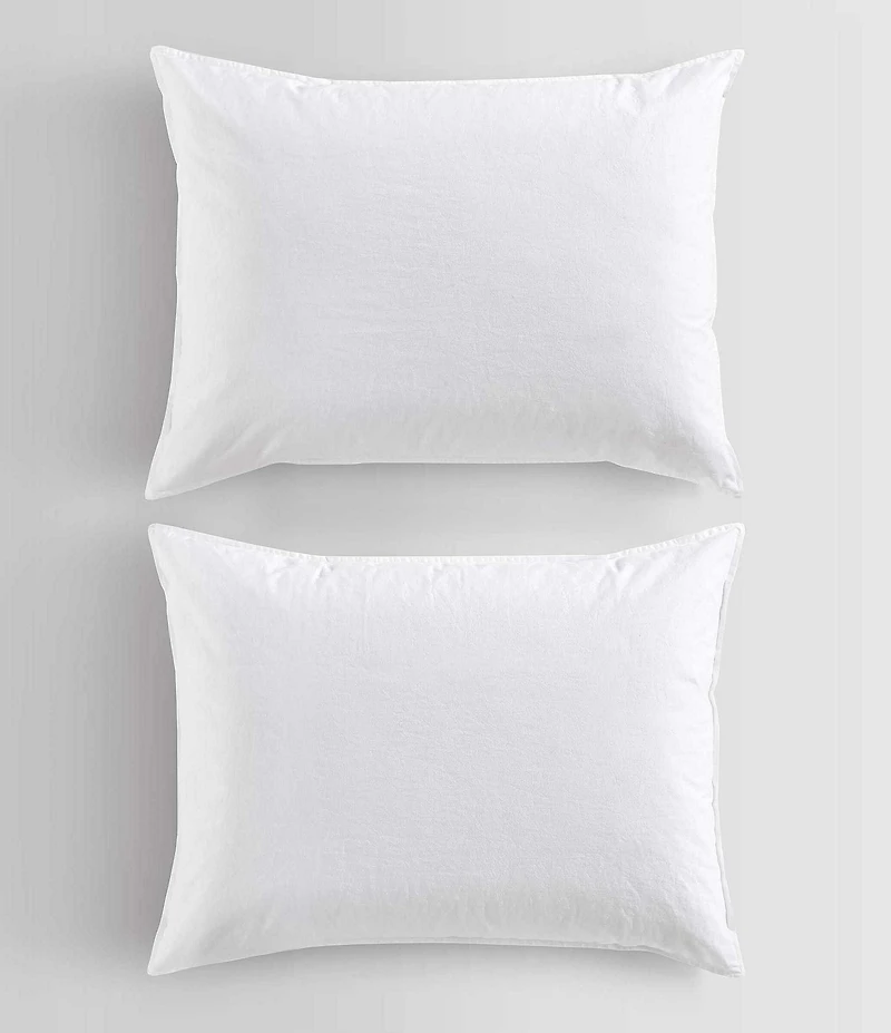 Calvin Klein Washed Percale Solid Duvet Cover Mini Set