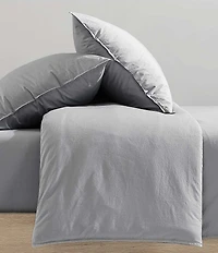 Calvin Klein Washed Percale Solid Duvet Cover Mini Set