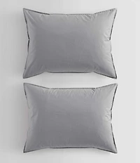 Calvin Klein Washed Percale Solid Duvet Cover Mini Set