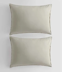 Calvin Klein Washed Percale Solid Duvet Cover Mini Set