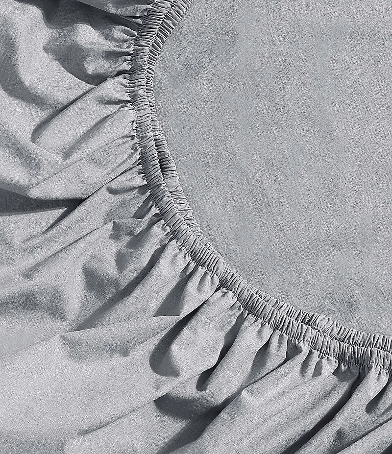 Calvin Klein Solid Washed Cotton Percale Sheet Set