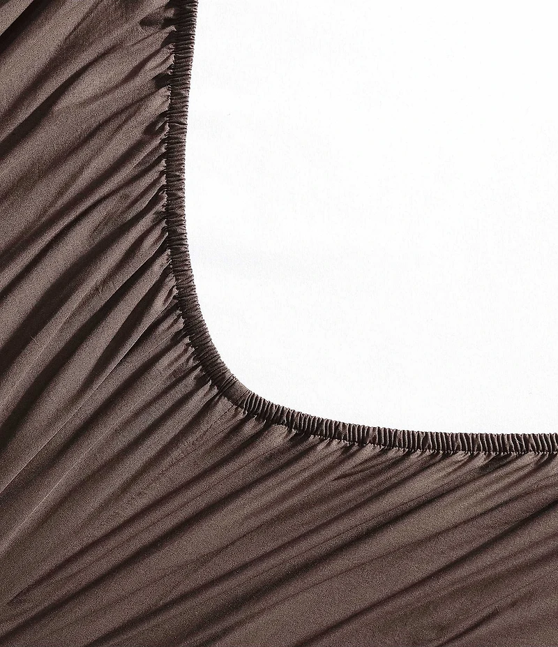 Calvin Klein Solid Washed Cotton Percale Sheet Set