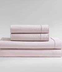 Calvin Klein Solid Washed Cotton Percale Sheet Set