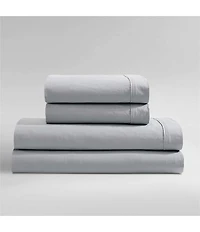 Calvin Klein Solid Washed Cotton Percale Sheet Set