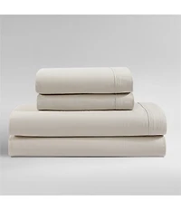 Calvin Klein Solid Washed Cotton Percale Sheet Set