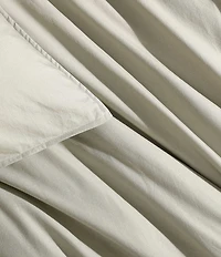 Calvin Klein Solid Washed Percale Comforter Mini Set