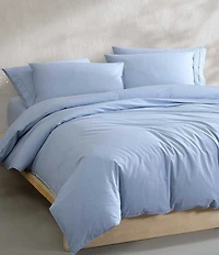 Calvin Klein Solid Washed Percale Comforter Mini Set