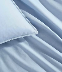 Calvin Klein Solid Washed Percale Comforter Mini Set