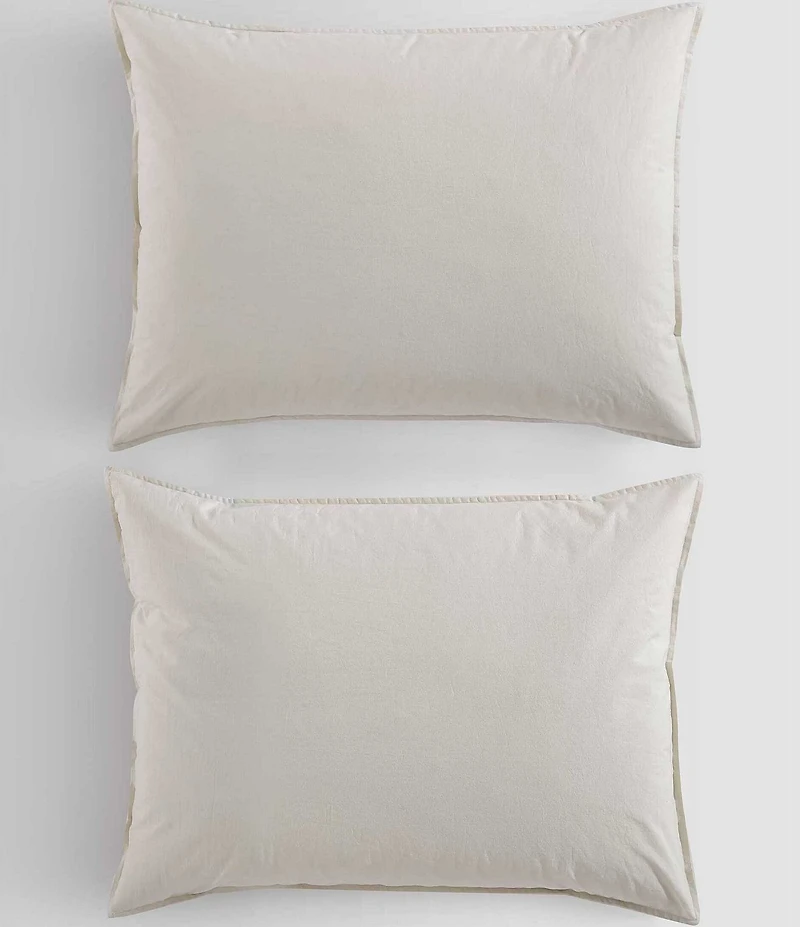 Calvin Klein Solid Washed Percale Comforter Mini Set