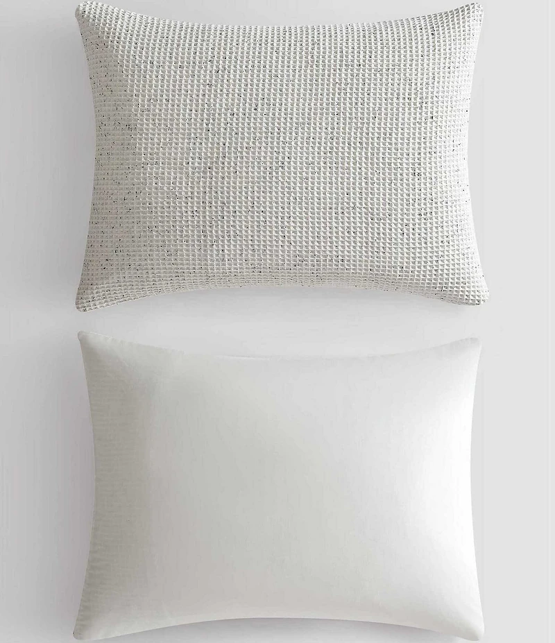Calvin Klein Speckled Waffle Cotton Gauze Duvet Cover Mini Set