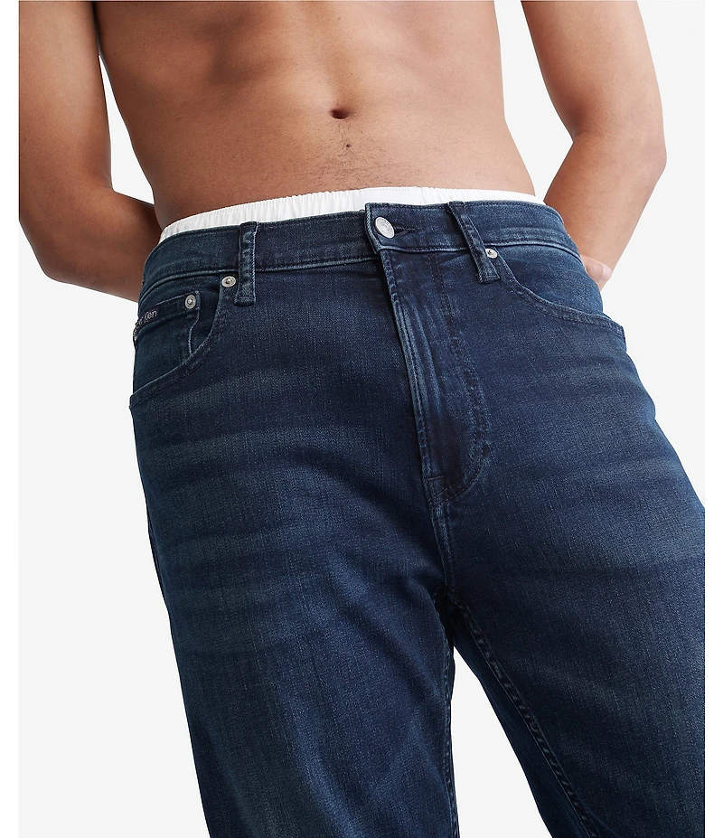 Calvin Klein Standard Straight Fit Stretch Denim Jeans