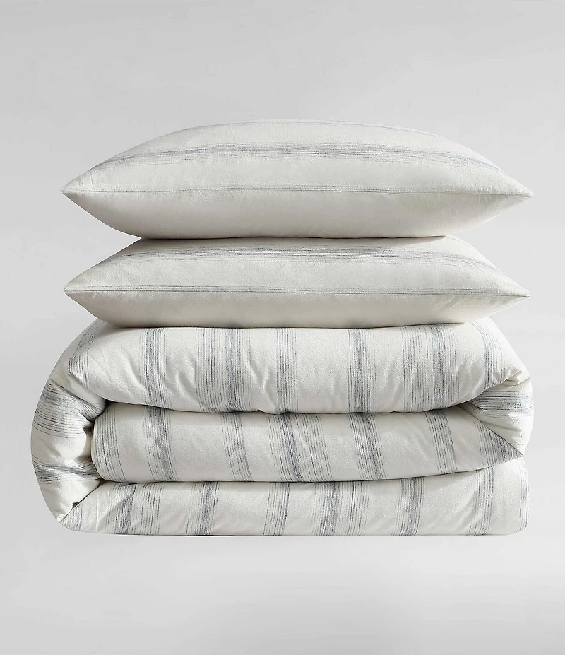 Calvin Klein Strie Stripe Cotton Yarn Dye Duvet Cover Mini Set
