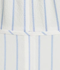 Calvin Klein Striped Sleeveless Faux Wrap Dress