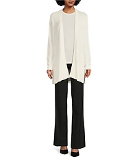 Calvin Klein Sweater Knit Crew Neck Short Sleeve Relaxed Fit Blouse